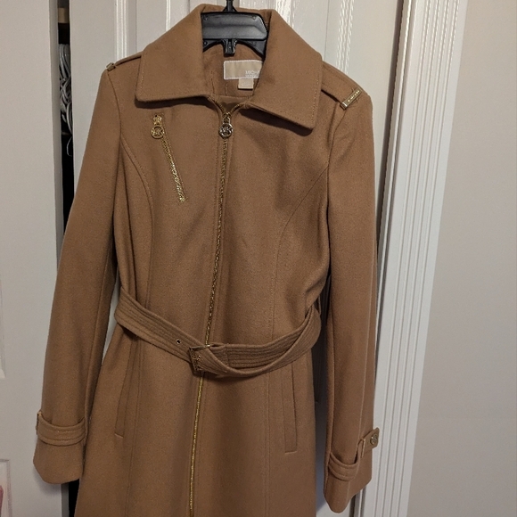 MICHAEL Michael Kors Tan Trench Coats - Picture 1 of 3
